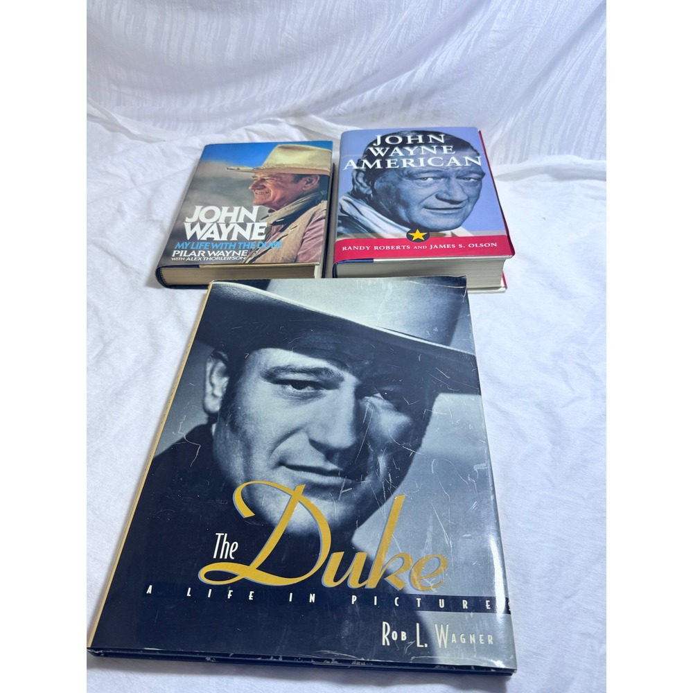 John Wayne Book Lot My Life with the Duke American Life in Pictures 3 Hardcovers